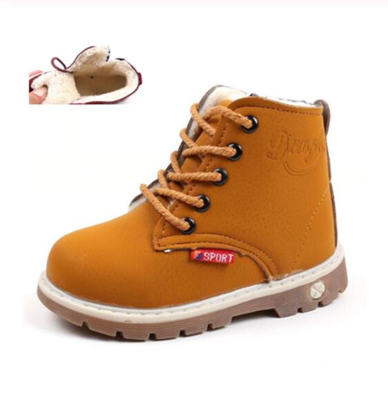 Children Casual Shoes Autumn Winter Martin Boots Boys