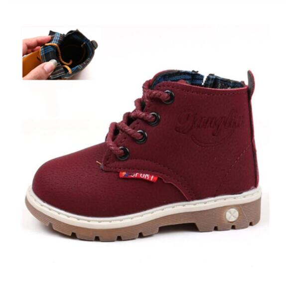 Children Casual Shoes Autumn Winter Martin Boots Boys