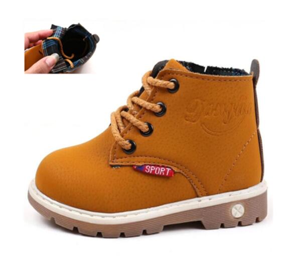 Children Casual Shoes Autumn Winter Martin Boots Boys