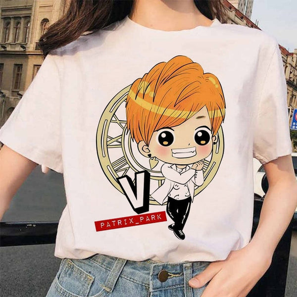 Summer 2020 new women's tee cartoon Bulletproof