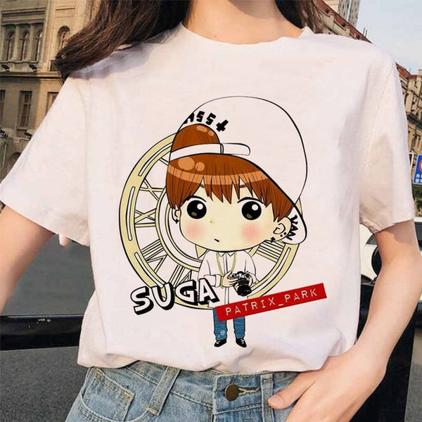 Summer 2020 new women's tee cartoon Bulletproof