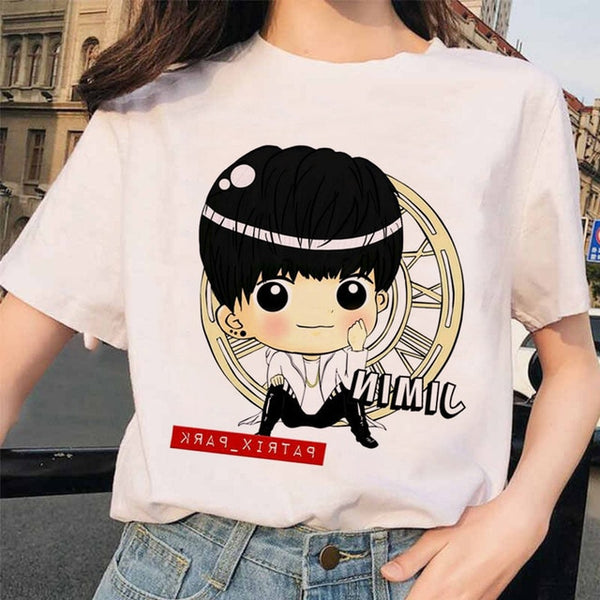 Summer 2020 new women's tee cartoon Bulletproof