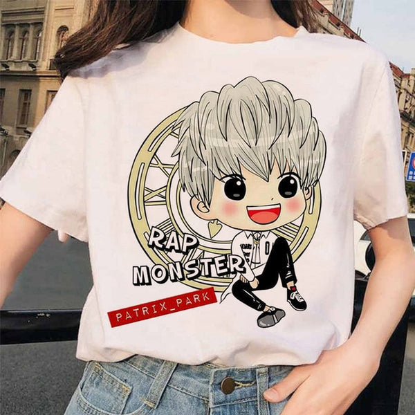 Summer 2020 new women's tee cartoon Bulletproof