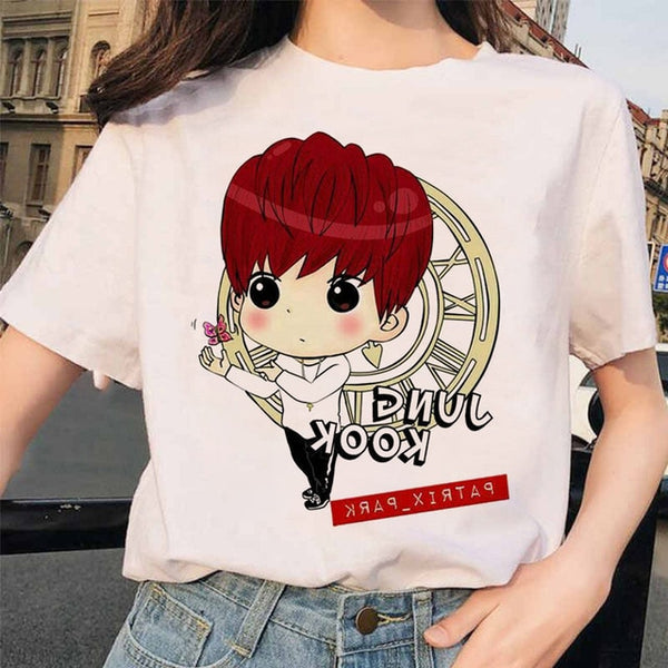 Summer 2020 new women's tee cartoon Bulletproof