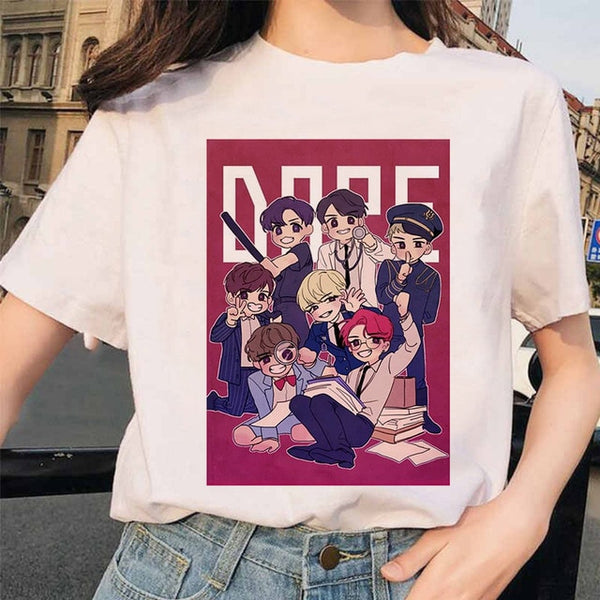 Summer 2020 new women's tee cartoon Bulletproof