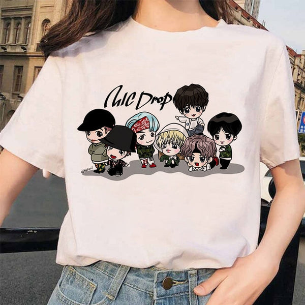 Summer 2020 new women's tee cartoon Bulletproof