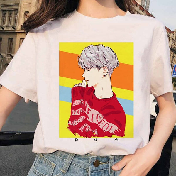 Summer 2020 new women's tee cartoon Bulletproof