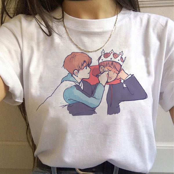 Summer 2020 new women's tee cartoon Bulletproof