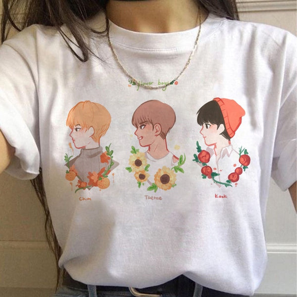 Summer 2020 new women's tee cartoon Bulletproof