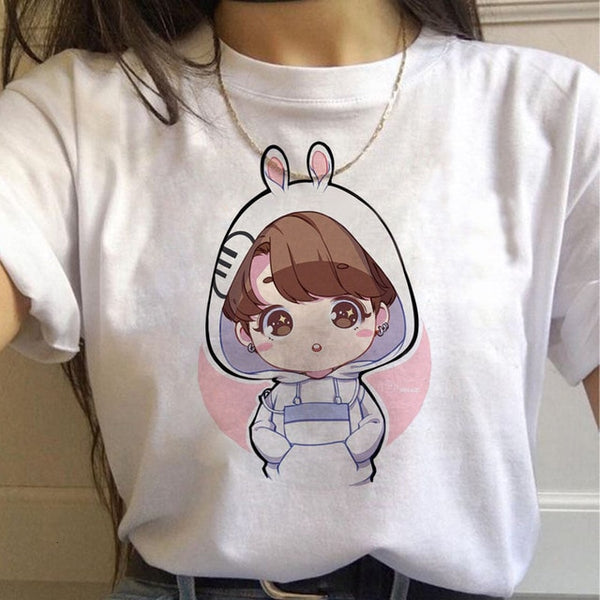 Summer 2020 new women's tee cartoon Bulletproof