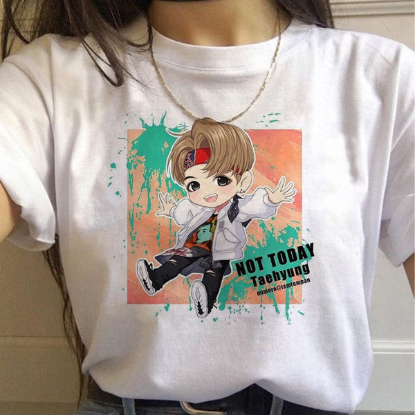 Summer 2020 new women's tee cartoon Bulletproof