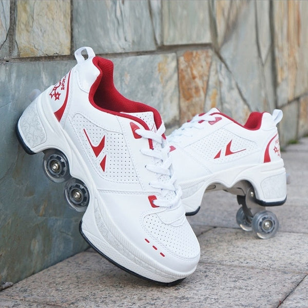 HOT Roller skates 4 wheels adults unisex casual shoes children skates