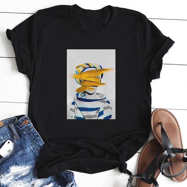 Nordic Vintage Art T Shirt Women