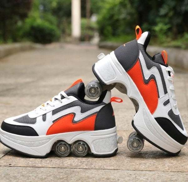 HOT Roller skates 4 wheels adults unisex casual shoes children skates