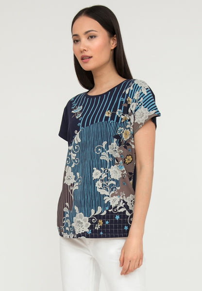 Finn flare lightweight women's T-shirt with floral print, collection summer-2020