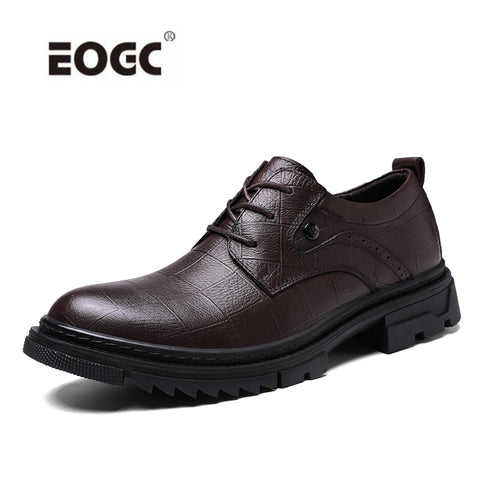 Natural  Leather Men Shoes