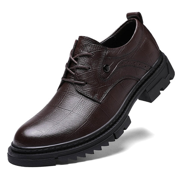 Natural  Leather Men Shoes